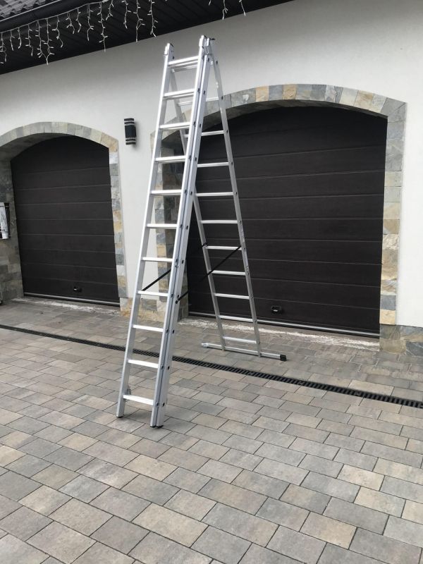 Лестница 3-секционная универсальная Drabest BASIC 3х11