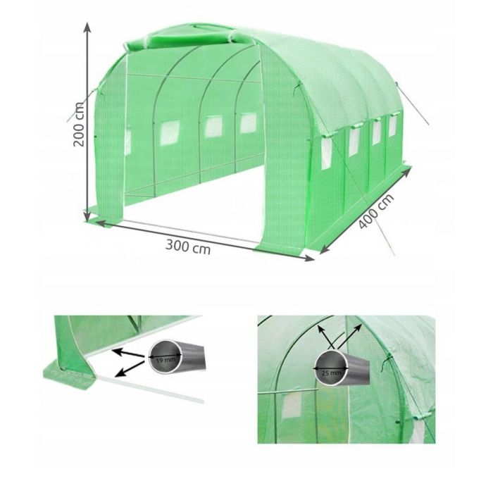 Теплица MALATEC 4х3х2 м 12 м²