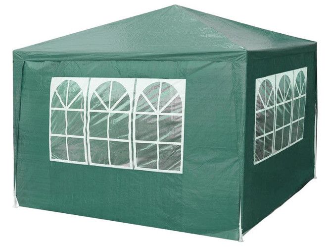 Садовый павильон Holla 3х3 м 4 стенки Зеленый