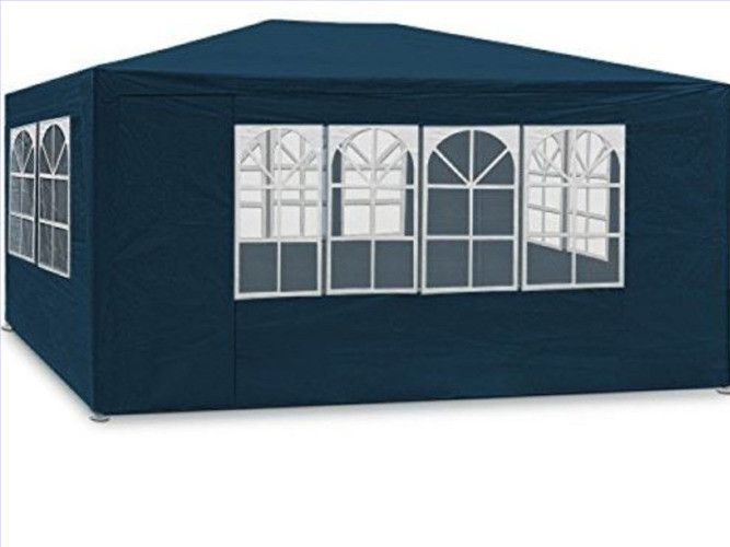 Садовый павильон Holla 3х4 м 4 стенки Синий