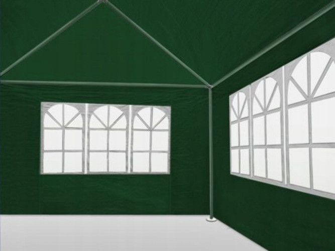 Садовый павильон Holla 3х4 м 4 стенки Зеленый