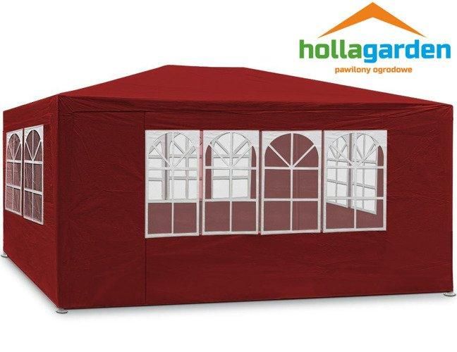 Садовый павильон Holla 3х4 м 4 стенки Красный
