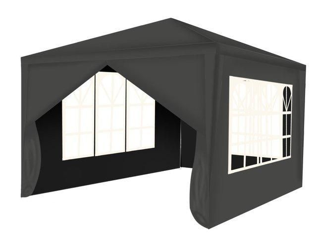 Садовый павильон Malatec 3х3 м 4 стенки Серый