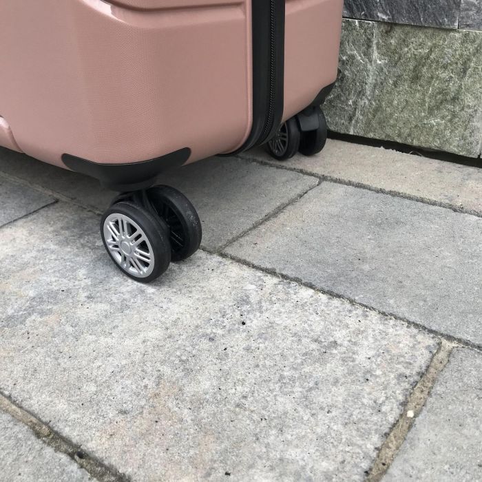 Валіза дорожня велика з поліпропілену Wings PP05 L Рожеве золото