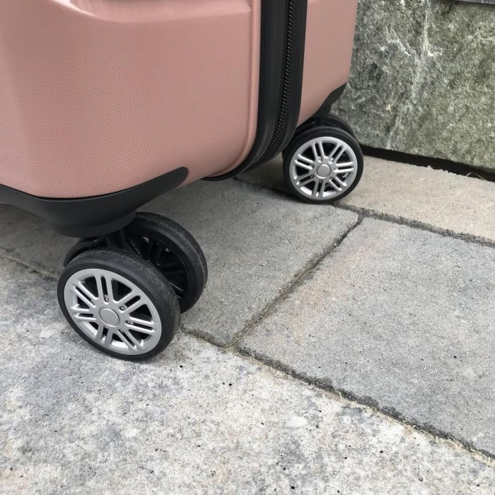 Валіза дорожня середня з поліпропілену Wings PP05 M Рожеве золото