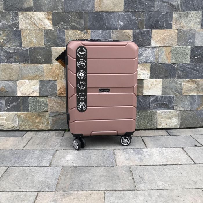 Валіза дорожня мала з поліпропілену Wings PP05 S Рожеве золото