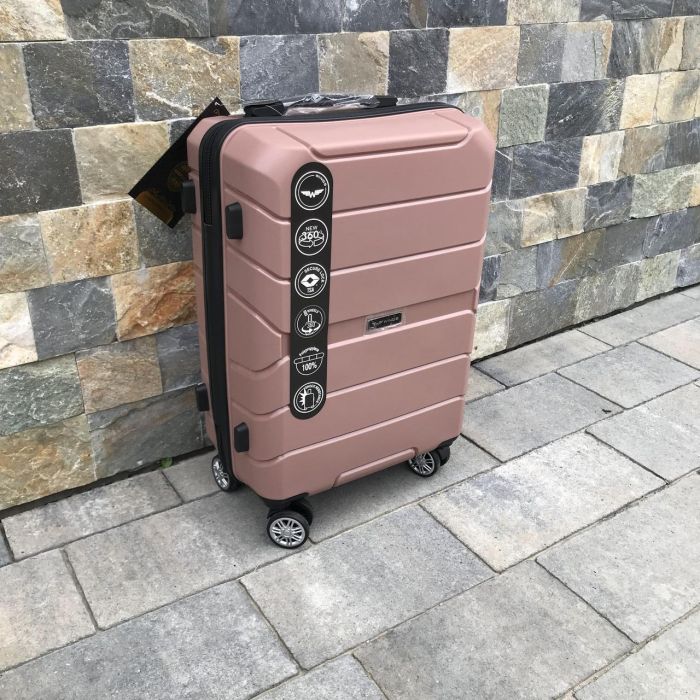 Валіза дорожня мала з поліпропілену Wings PP05 S Рожеве золото