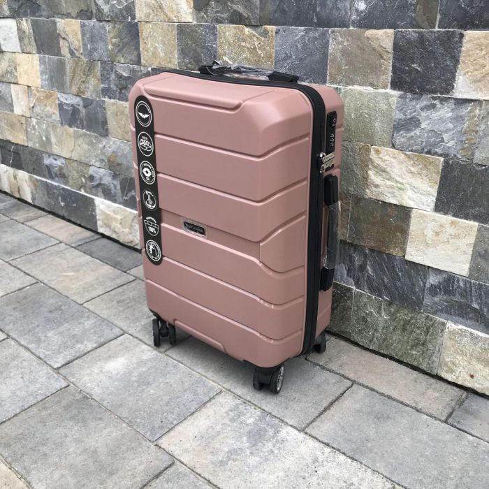 Валіза дорожня мала з поліпропілену Wings PP05 S Рожеве золото