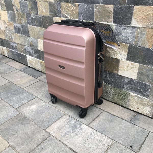 Валіза дорожня мала Wings AT01 S Рожеве золото
