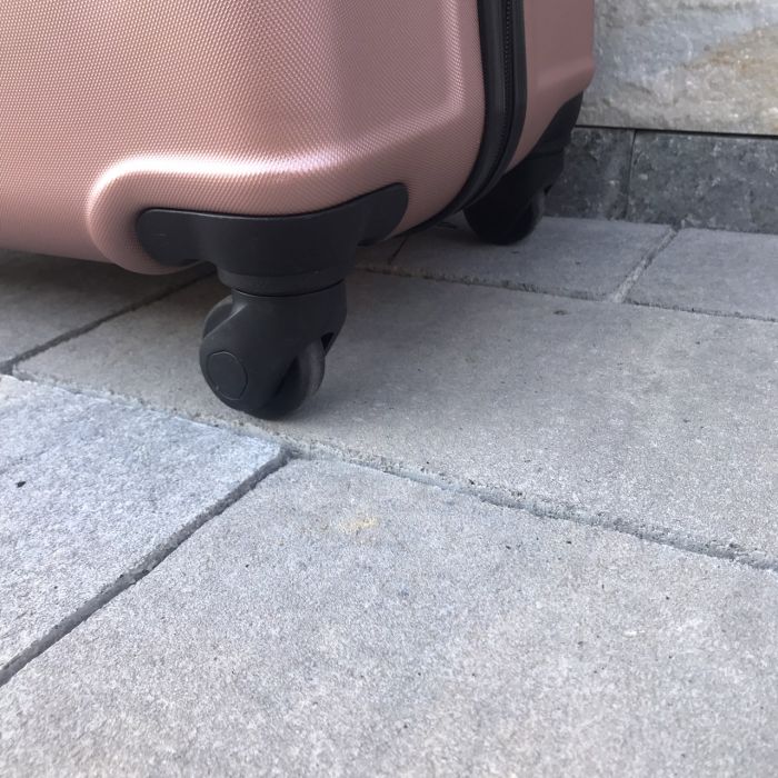 Валіза дорожня велика Wings 147 L Рожеве золото (з потертостями)