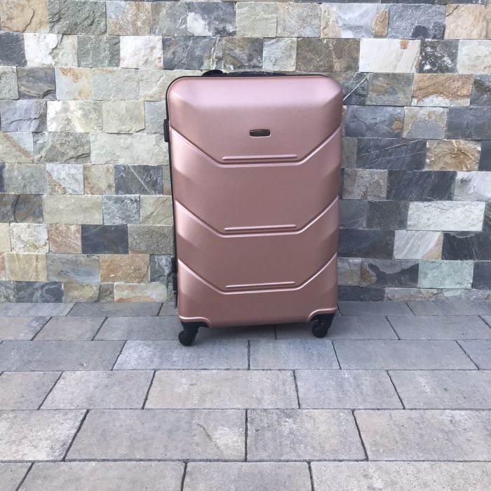 Валіза дорожня велика Wings 147 L Рожеве золото (з потертостями)