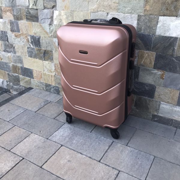 Валіза дорожня середня Wings 147 M Рожеве золото