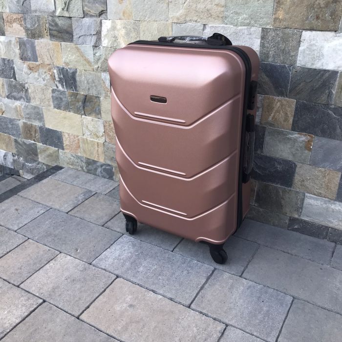 Валіза дорожня середня Wings 147 M Рожеве золото