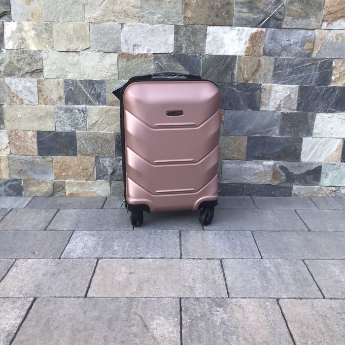 Валіза дорожня міні (ручна поклажа) Wings 147 XS Рожеве золото