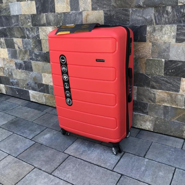 Валіза дорожня велика з поліпропілену Wings DQ181-03 L  Червоний