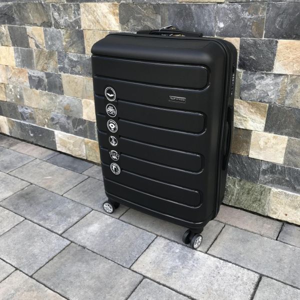 Валіза дорожня середня з поліпропілену Wings DQ181-03 M Чорний