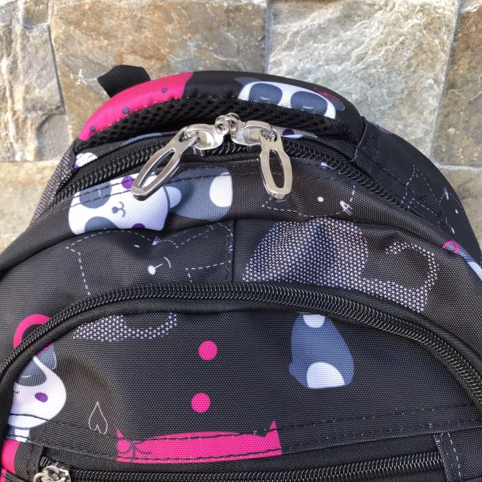 Рюкзак шкільний дитячий з пеналом Wings PANDA Чорний