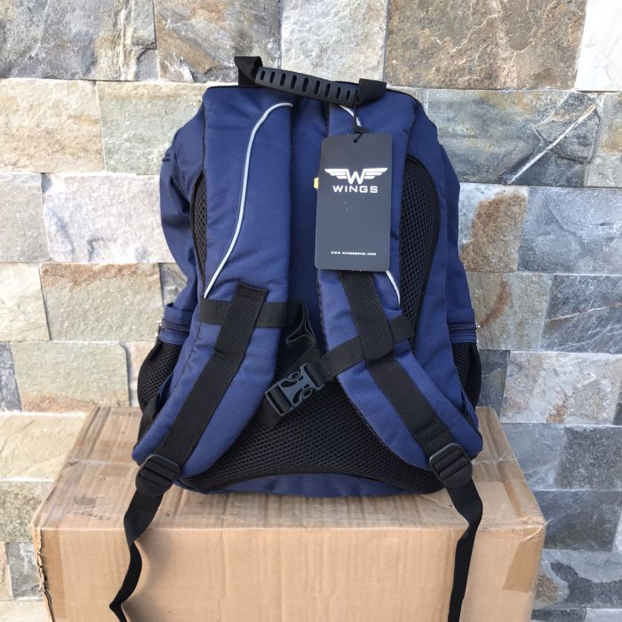 Рюкзак шкільний дитячий з пеналом Wings PATCHES Синій