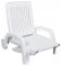 Садовый шезлонг пластиковый OLER Белый