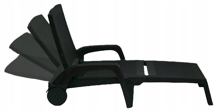 Садовый шезлонг пластиковый OLER Зеленый