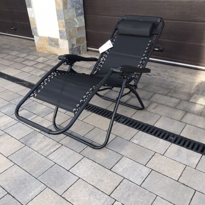 Садовый шезлонг тканевый OLER TEX Графитовый