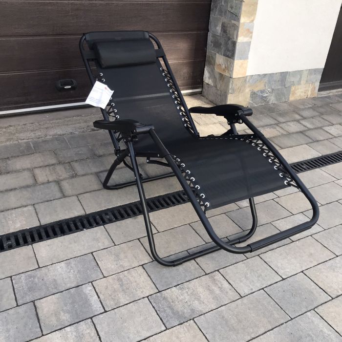 Садовый шезлонг тканевый OLER TEX Графитовый