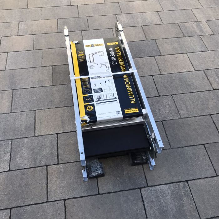 Лестница-трансформер DRABEST PRO 4х3 с платформой