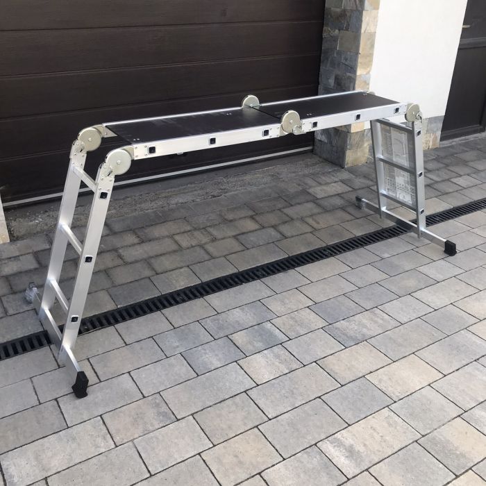 Лестница-трансформер DRABEST PRO 4х3 с платформой