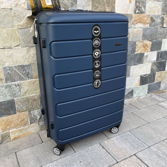 Валіза дорожня велика з поліпропілену Wings DQ181-03 L  Синій