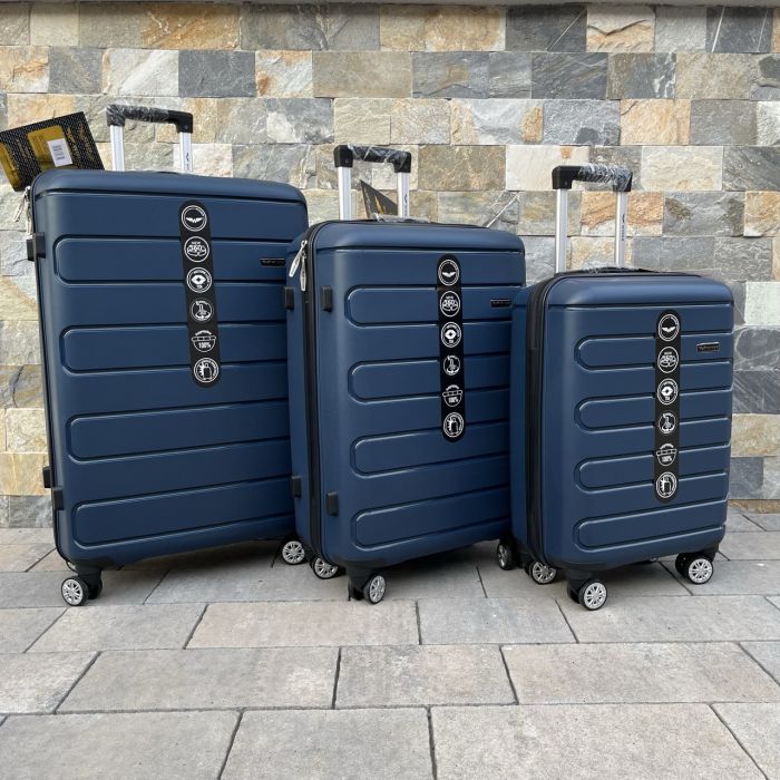 Валіза дорожня мала з поліпропілену Wings DQ181-03 S Синій