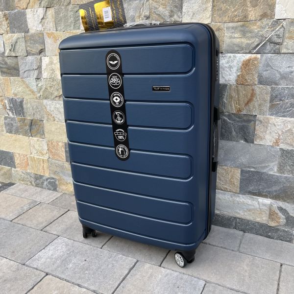 Валіза дорожня велика з поліпропілену Wings DQ181-03 L  Синій