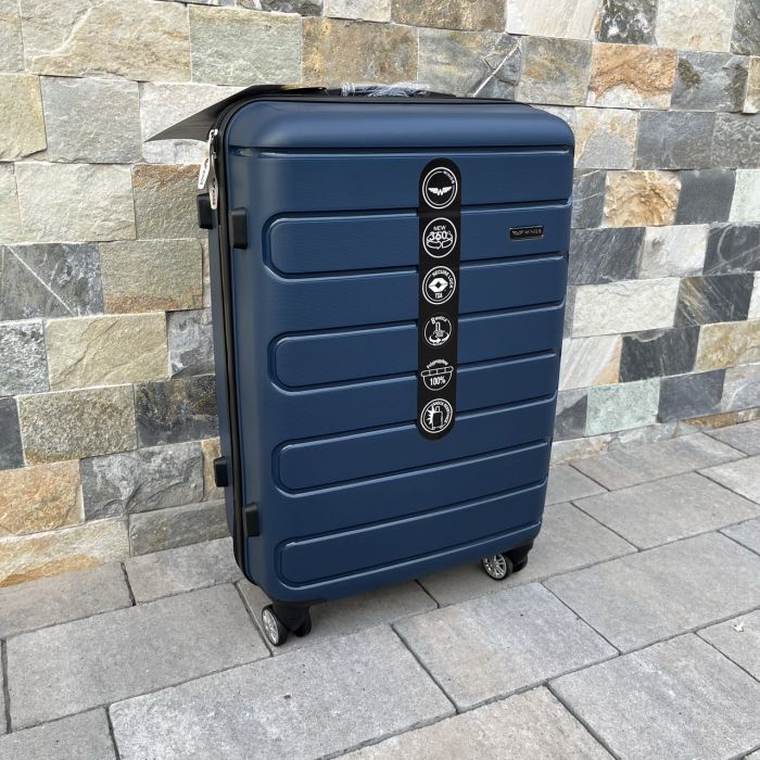 Валіза дорожня середня з поліпропілену Wings DQ181-03 M Синій