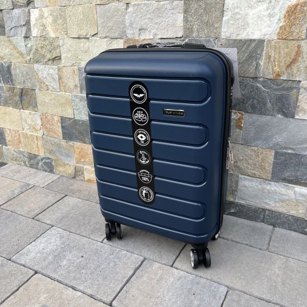 Валіза дорожня мала з поліпропілену Wings DQ181-03 S Синій