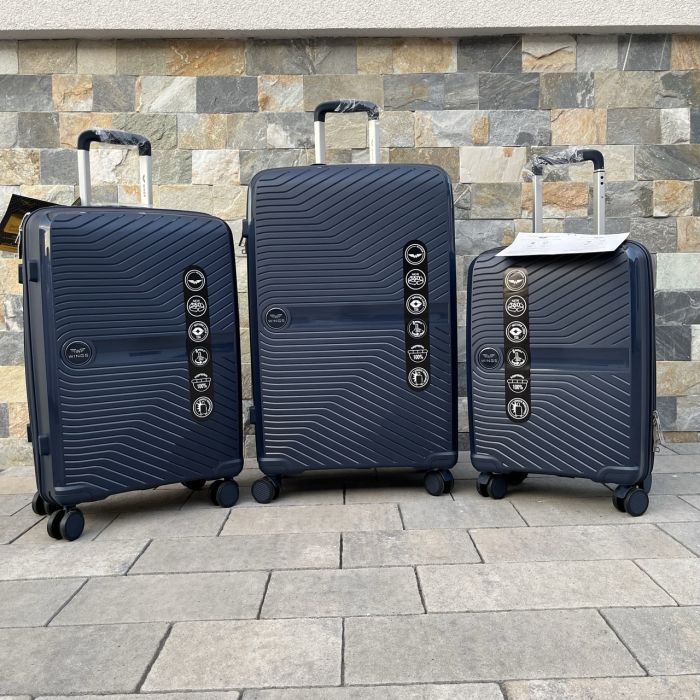 Валіза дорожня мала з поліпропілену Wings DQ181-04 S Синій