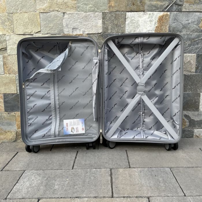 Валіза дорожня мала з поліпропілену Wings DQ181-05 S Графітовий