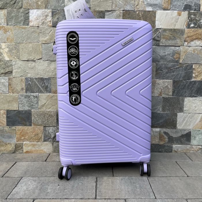 Валіза дорожня велика з поліпропілену Wings DQ181-05 L Фіолетовий