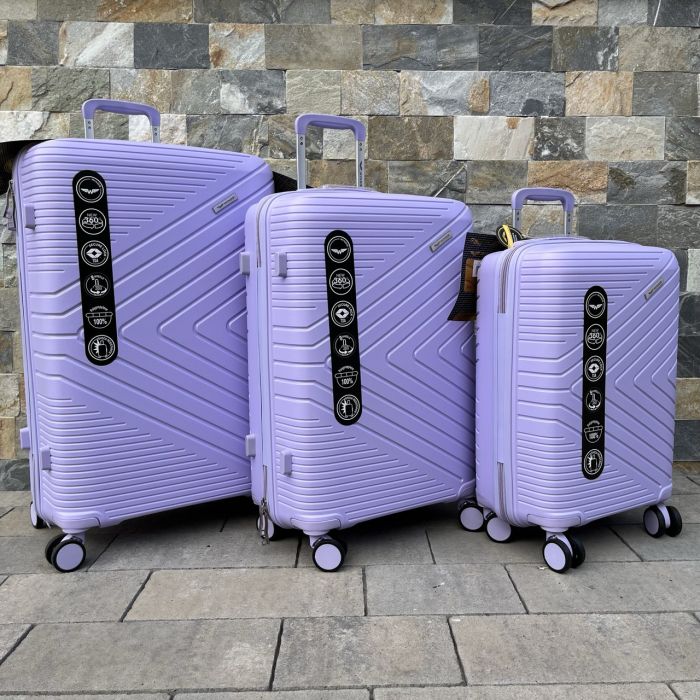 Валіза дорожня середня з поліпропілену Wings DQ181-05 M Фіолетовий