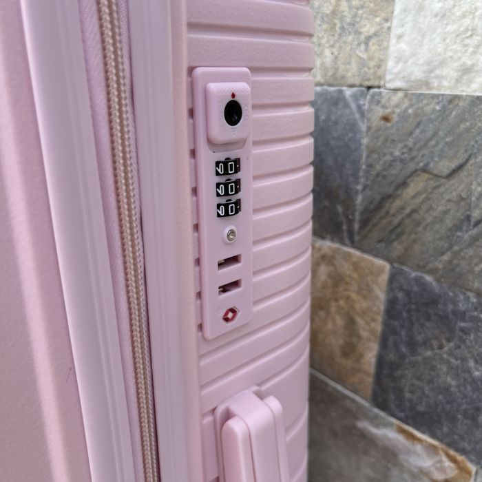 Валіза дорожня середня з поліпропілену Wings DQ181-05 M Рожевий