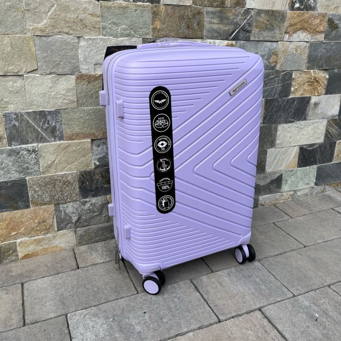 Валіза дорожня середня з поліпропілену Wings DQ181-05 M Фіолетовий