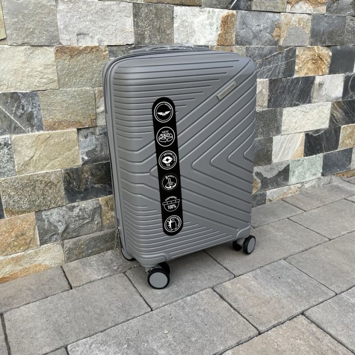 Валіза дорожня мала з поліпропілену Wings DQ181-05 S Графітовий