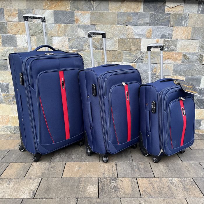 Валіза тканинна середня Wings 1706 M Синій