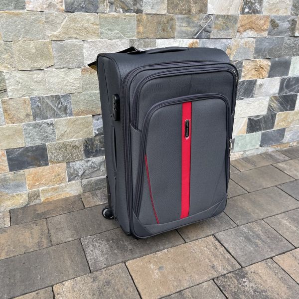 Валіза тканинна середня Wings 1706 M Графітовий