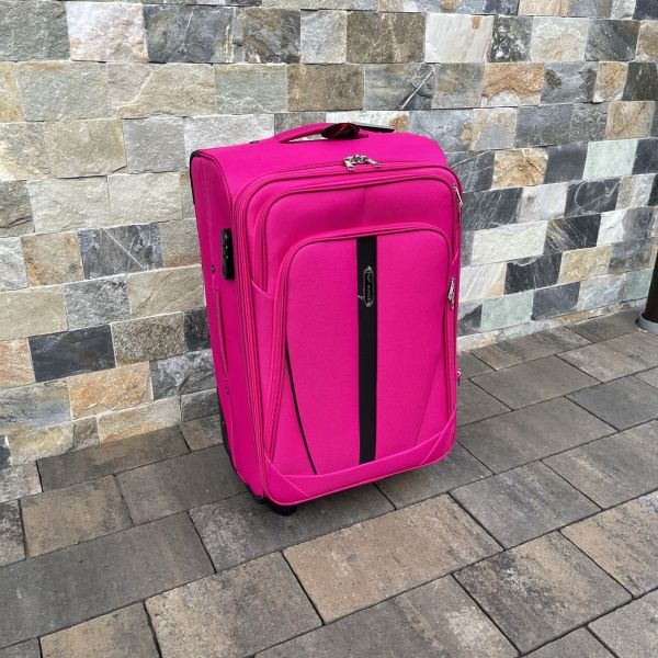 Валіза тканинна середня Wings 1706 M Рожевий