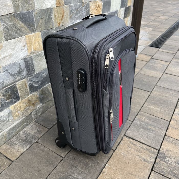 Валіза тканинна мала Wings 1706 S Графітовий