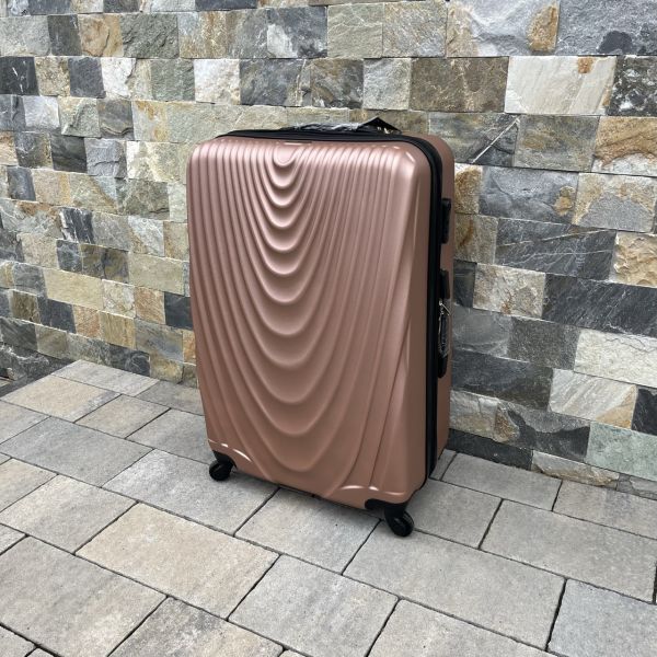 Валіза дорожня велика Wings 304 L Рожеве золото