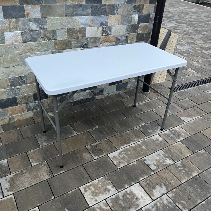 Садовый стол раскладной HTF122A 122х61х74 см Светло-серый