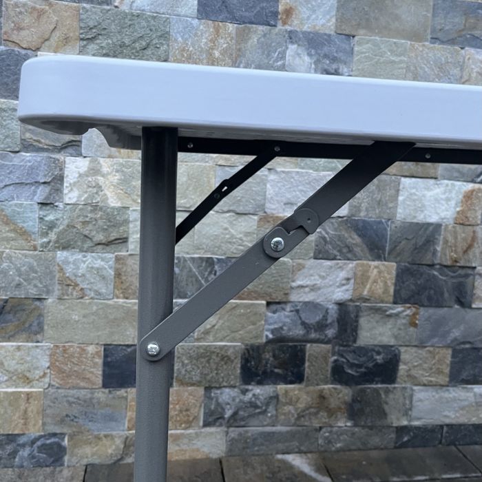 Садовый стол раскладной HTL122 122х61х74 см Светло-серый
