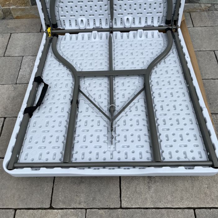 Садовый стол раскладной HTF153 152х72х74 см Светло-серый