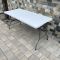 Садовый стол раскладной HTF153 152х72х74 см Светло-серый