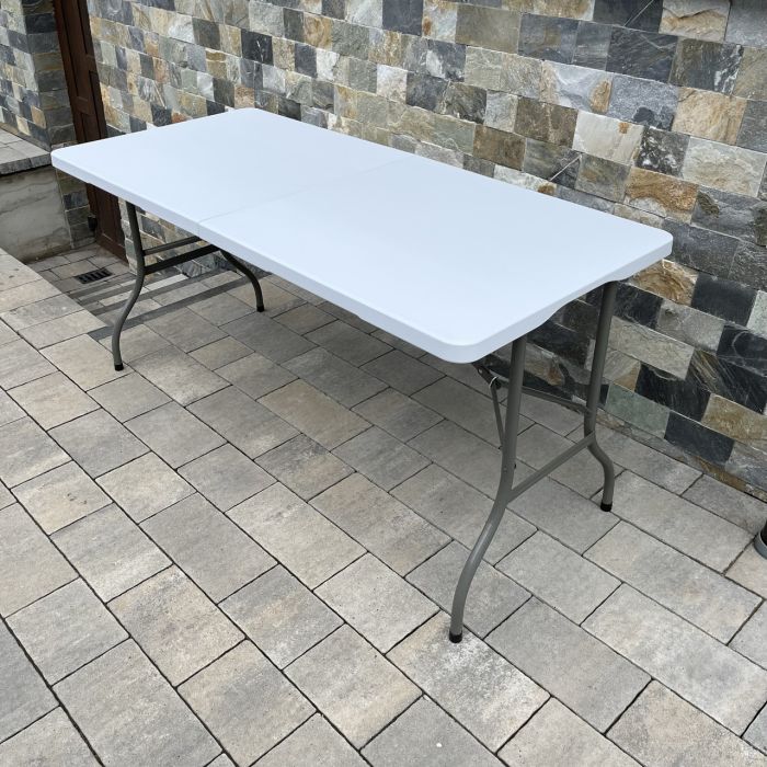 Садовый стол раскладной HTF153 152х72х74 см Светло-серый